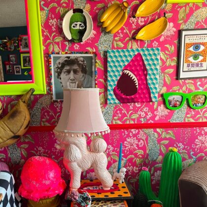 Pink Poodle Table Lamp - Image 6