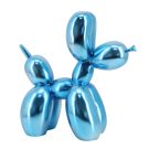 This large electro blue balloon dog figure is a head turner. Perfect for all dog lovers. Super glossy metallic finish. Perfect gift, 26 x 26 x 12.5cm