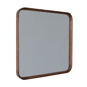 Square Oak Wood Mirror