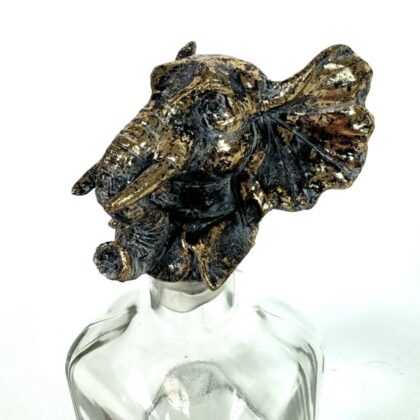 Elephant Head Glass Bottle - Image 2