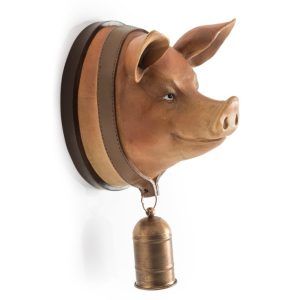 Pig Head With Bell