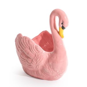 Pink Swan Plant Pot Storage