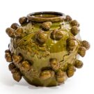 Add something special to your home with this superb quality, hand painted oak green acorn vase. 37 x 37 x 29cm . Wonderful quality & fabulous style.