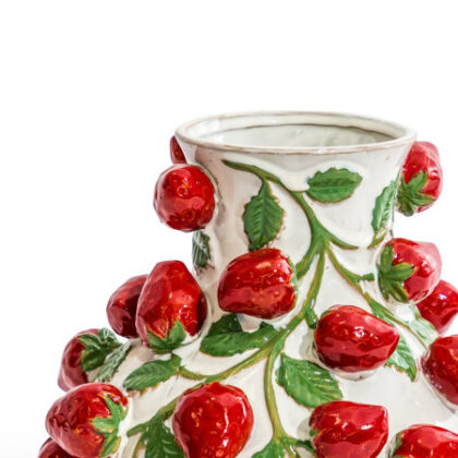Ceramic Strawberry Vine Vase - Image 2