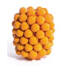 Add luscious bright and sunny vibes to your home with this large multi oranges vase. 25 x 25 x 37cm .Great gift and works as a utensil holder too!