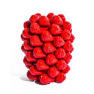 Add luscious bright and summery vibes to your home with this large multi strawberry vase. 25 x 25 x 37cm .Great gift and works as a utensil holder too!