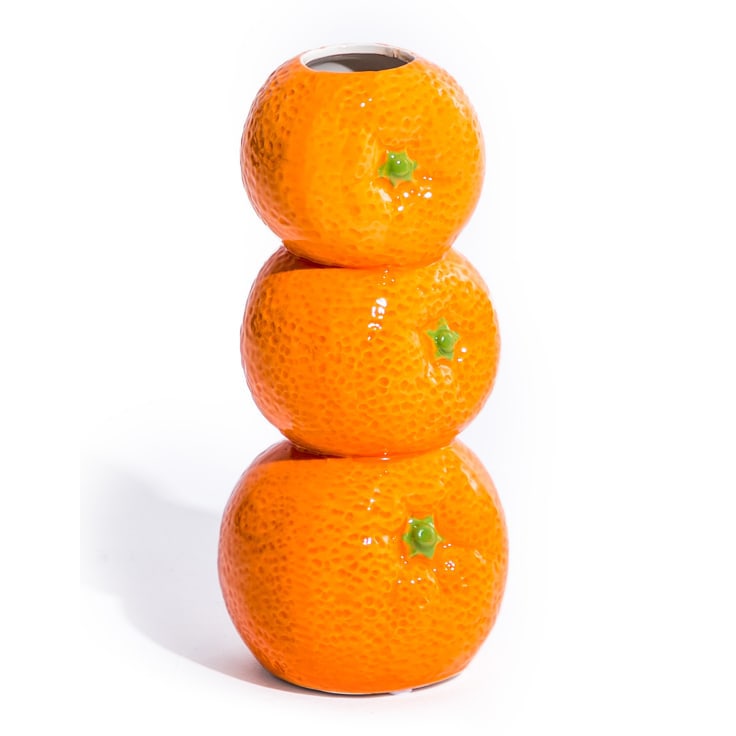 Add summer vibes to your home with this glorious ceramic orange stack vase. 8 x 19 x 7.5cm. A great gift , perfect in pride of place in any home!!