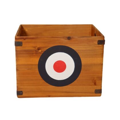 Set of 2 "Carnaby Street" Wooden Record Storage Boxes - Image 3