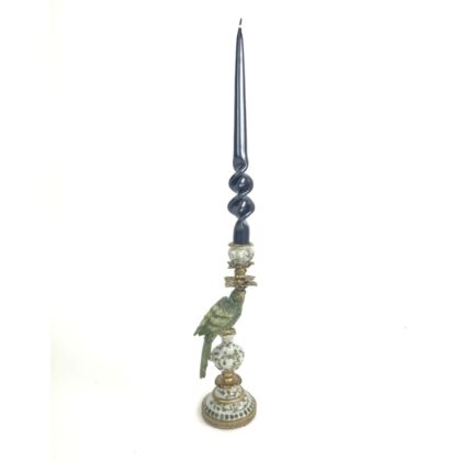 Ornate Green Parrot Candle Holder - Image 3