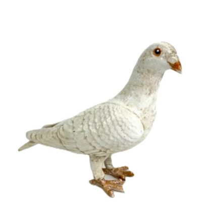 This life-size cast iron white dove ornament is very sturdy and superbly decorated. Fantastic colour and finish . Great gift. 18 x 19 x 8cm Quirky and Fun