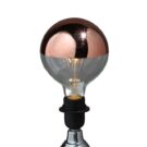 This large copper cap globe lightbulb is stunning. Will add a wonderful warmth to your home. Anti dazzle cap works perfectly in a down lighting lamp.
