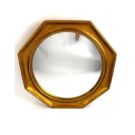 Wonderful antiqued octagonal gold convex mirror is a stylish classic that works well in all homes!Made of Resin, lightweight but well made. 60 x 60 x 5.5cm