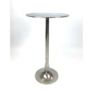 Create a unique space at home with this stunning aluminium raw nickel silver round side table. Perfect as a bedside or lamp table too. 340 x 40 x 70cm