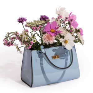 Light Blue Ceramic Handbag Vase