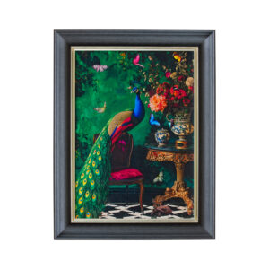 Luxury Velvet Peacock Wall Art Print