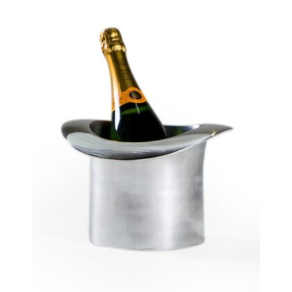 Polished Aluminium Top Hat Ice Bucket - Image 2
