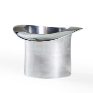 Polished Aluminium Top Hat Ice Bucket