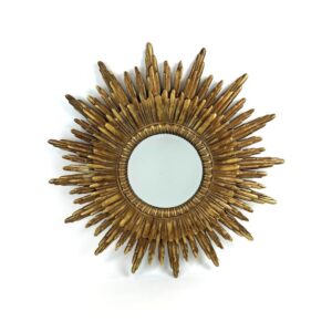 Gold Sun Round Mirror