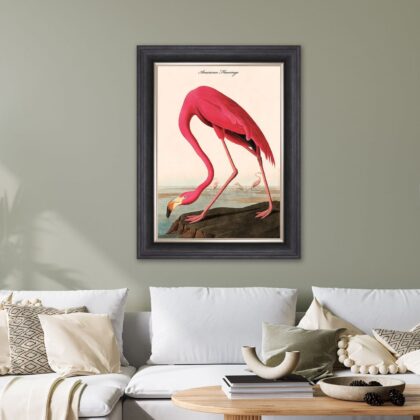 Luxury Velvet Flamingo Wall Art Print - Image 2