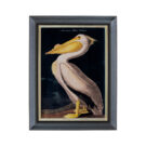 Elevate your space with our exquisite velvet Pelican wall print, crafted with precision and care in the UK. John Audubon. Pure luxury. 66 x 86 x 4.5cm