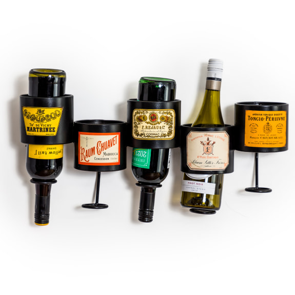 Vintage Style Wall Mounted Wine Bottle Holder - Image 4