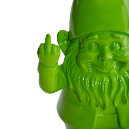 Medium Green Naughty Garden Gnome - Image 2