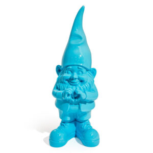 Medium Blue Heart Hands Garden Gnome