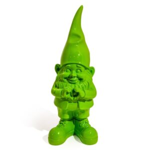 Medium Green Heart Hands Garden Gnome