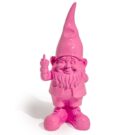 Meet our small pink naughty gnome. 25.5 x 10 x 10cm. Super shiny, smooth and glossy. Guaranteed to make you smile! Perfect for the desk!