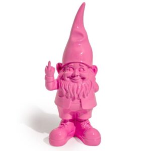 Small Pink Naughty Garden Gnome
