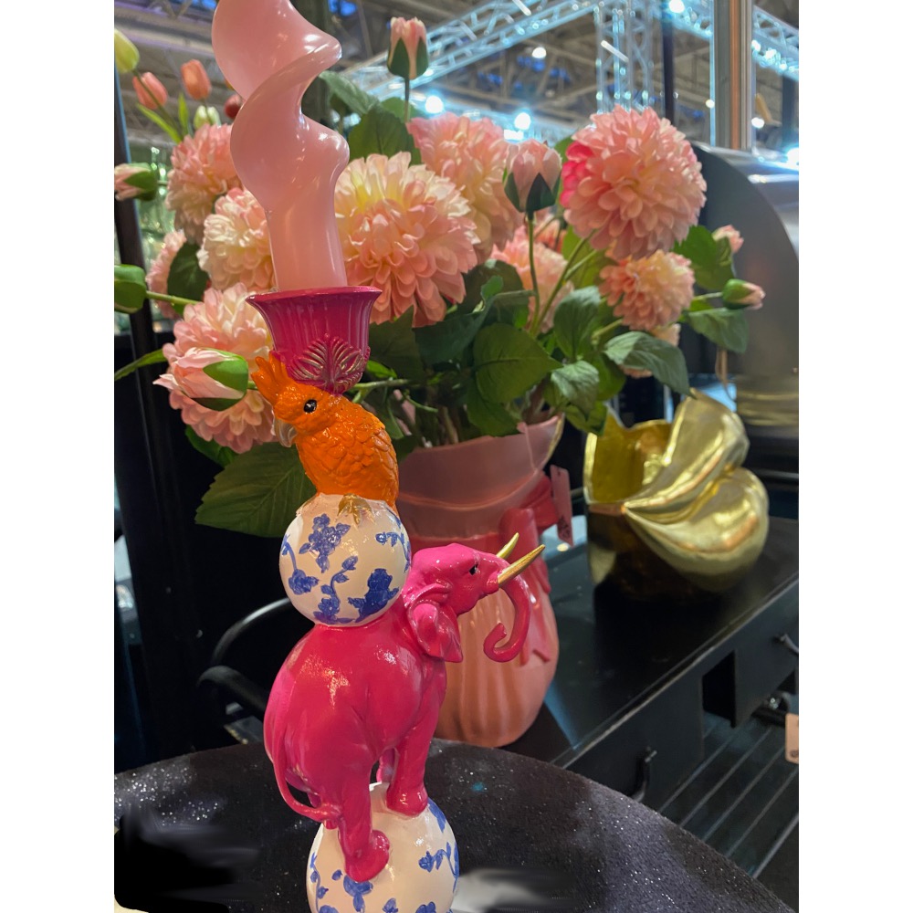 Elephant and Cockatoo Circus Stack Candle Holder - Image 4
