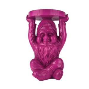 Bright Pink Gnome Side Table