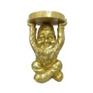 This glorious gold gnome side table is so well finished and super shiny! A perfect bedside table too! 52 x 35 x 37cm Great in any room. Made of resin.