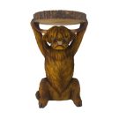 This highland cow side table is so well finished you want to stroke him! MOOOvellous bedside table too! 52 x 35 x 32cm Great in any room. Beautiful quality.