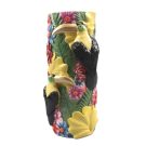 Vibrant Floral Toucan Vase