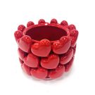Add gorgeous love vibes to your home with this medium red heart vase. 17 x 17 x 13cm. Great gift for your Valentine! Made of ceramic with glossy finish
