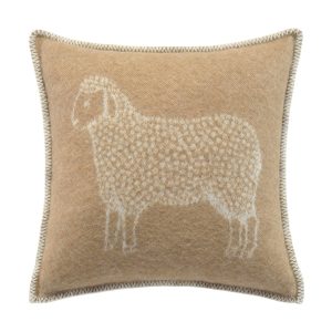 Brown Dot Sheep Pure Wool Cushion with Filler – JJTextile