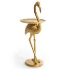 Add a playful wildlife twist to your home with our gold flamingo side table. It is made of resin. Great side table or plant stand. 75.5 x 30 x 30cm.