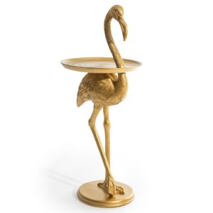 Gold Flamingo Side Table