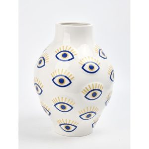 Large Multi “Nazar” Eye Vase