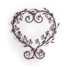 This fabulous antiqued bronze heart wall decor adds style and light to your home! Perfect inside or out. This wall sconce takes 14 candles. 71 x 78 x 14cm