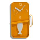 This glossy orange sardine tin clock is an absolute gem! Stripy orange fish tail and white hands.Perfect in the kitchen. 30 x 18 x 6cm. Great value.