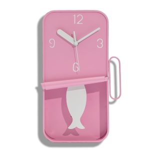 Pink Sardine Tin Wall Clock
