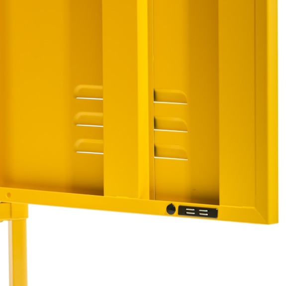 Medium Steel Metal Locker - Mustard Yellow - Image 5