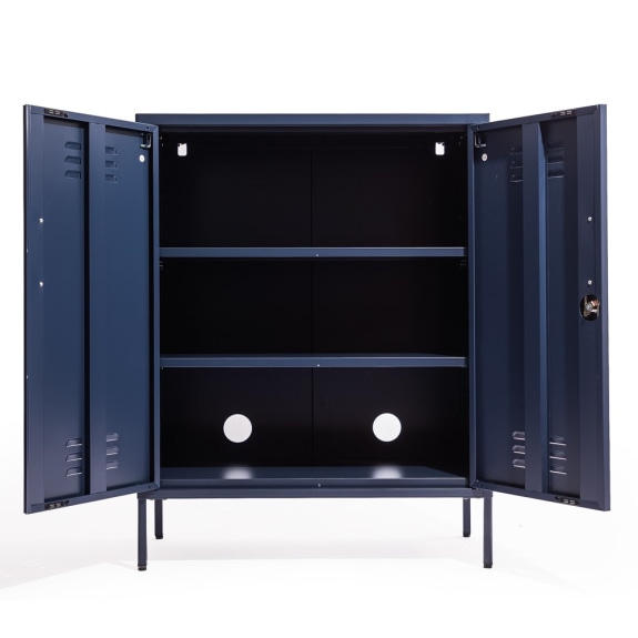 Medium Steel Metal Locker - Navy Blue - Image 3