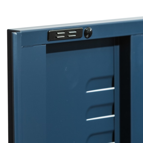 Medium Steel Metal Locker - Navy Blue - Image 5