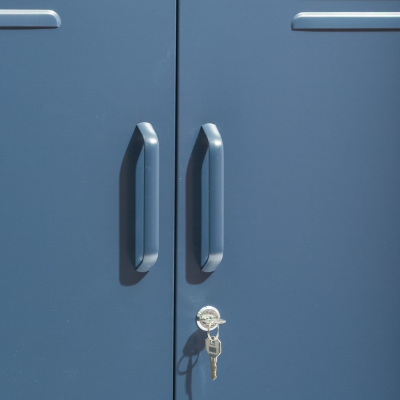 Medium Steel Metal Locker - Navy Blue - Image 6