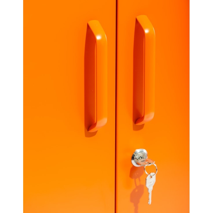 Medium Steel Metal Locker - Burnt Orange - Image 4