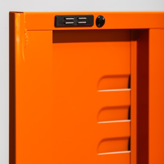 Medium Steel Metal Locker - Burnt Orange - Image 5