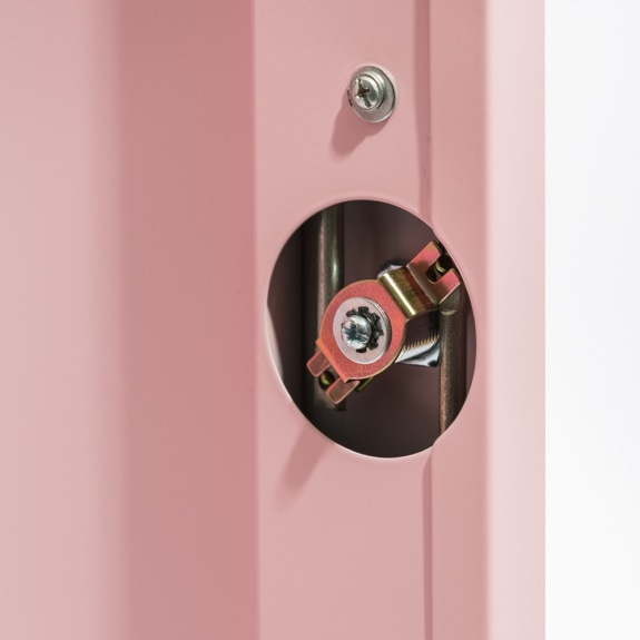 Medium Steel Metal Locker - Baby Pink - Image 4